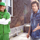 Vanilla Ice and Adam Sandler in That's My Boy, a movie that established Vanilla Ice's deep knowledge of comedy.